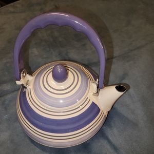 Bundle 3 kettles Vintage mid century coffee tea manning bowman & co pot speckled